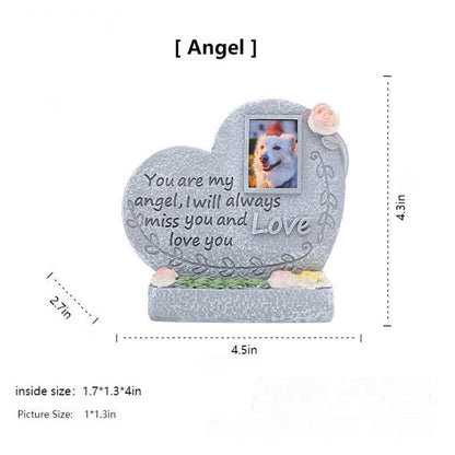 Pet memorial resin creative tombstone cat and dog sacrificial funeral supplies ornaments