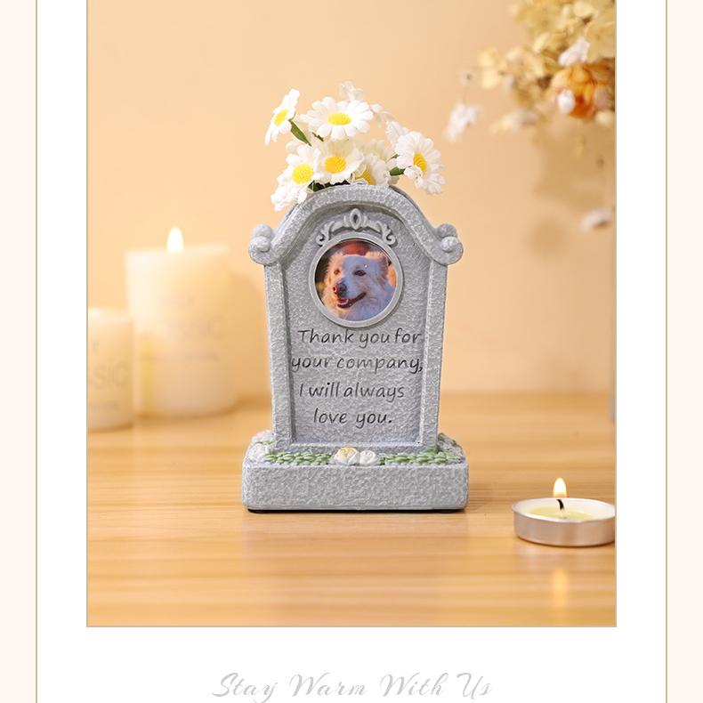 Pet memorial resin creative tombstone cat and dog sacrificial funeral supplies ornaments