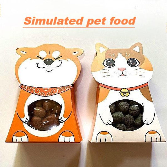 Sacrificial imitation pet food, Cat and dog paper food 