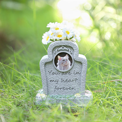 Pet memorial resin creative tombstone cat and dog sacrificial funeral supplies ornaments