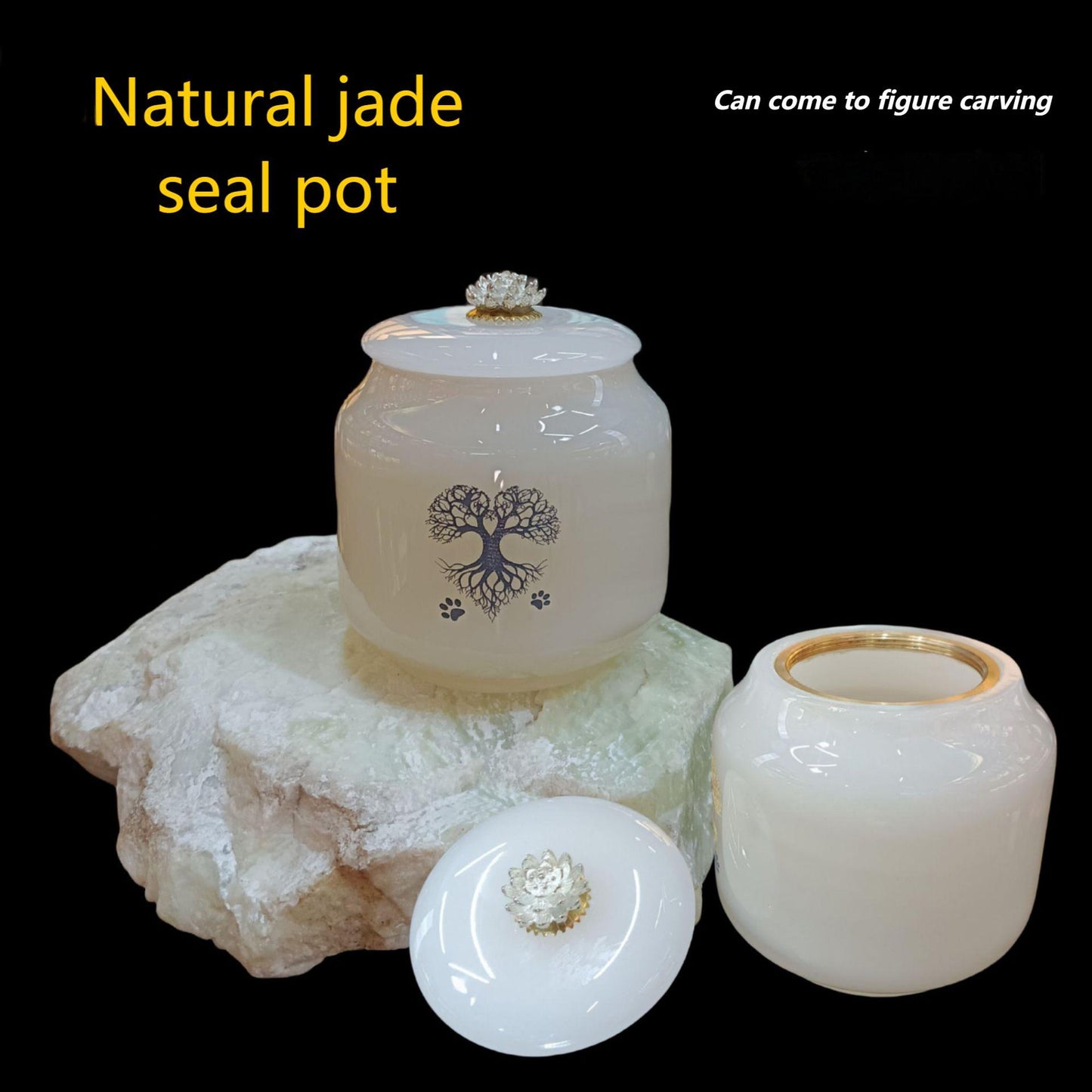 Jade ash urn, pet funeral supplies