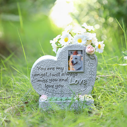 Pet memorial resin creative tombstone cat and dog sacrificial funeral supplies ornaments