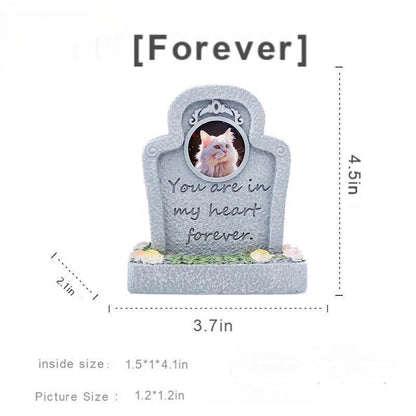 Pet memorial resin creative tombstone cat and dog sacrificial funeral supplies ornaments