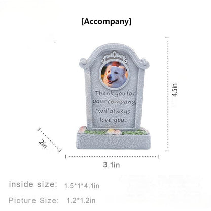 Pet memorial resin creative tombstone cat and dog sacrificial funeral supplies ornaments